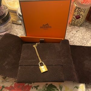 Hermes Lock Necklace
